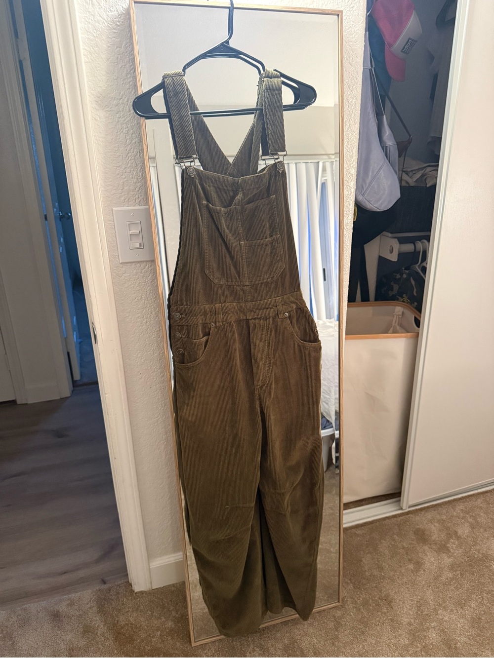 We the Free Good Luck Cord Overall - Fir Green
